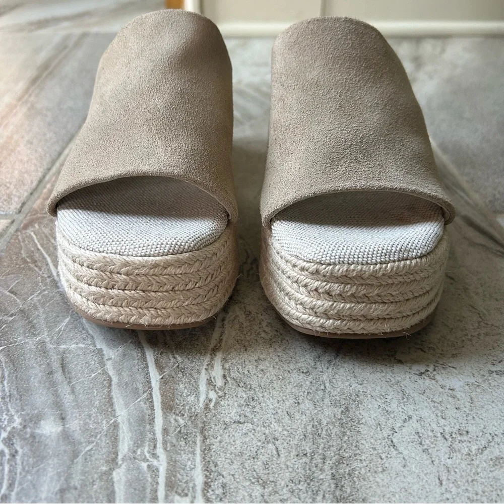 NWOB MIA Palma Limited Edition Women's Espadrille Platform Wedge Sandals, 7.5